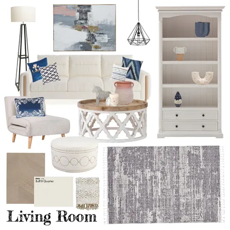 Modern Farmhouse: Living Room Interior Design Mood Board by Mia Rose Donovan on Style Sourcebook