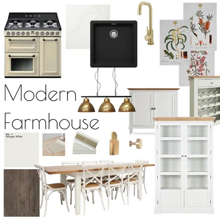 Modern Farmhouse - Kitchen Interior Design Mood Board by AbigailLouise on Style Sourcebook