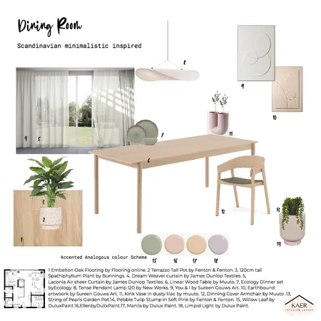 Scandinavian Dining Room Interior Design Mood Board by kaer Interior Design on Style Sourcebook