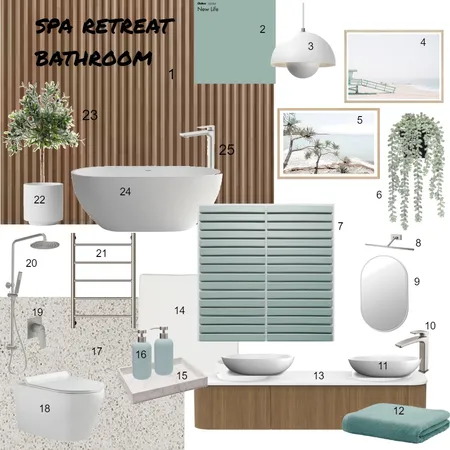 modern bathroom Interior Design Mood Board by Ruth Fisher on Style Sourcebook