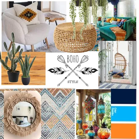 Bohemian moodboard Interior Design Mood Board by Kinga Horvath on Style Sourcebook