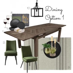 Chris Dining option 1 Interior Design Mood Board by DesignbyFussy on Style Sourcebook