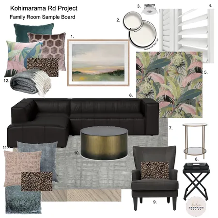 Family Room - Kohimarama Project Interior Design Mood Board by Helen Sheppard on Style Sourcebook