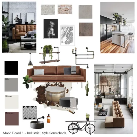 Industrial Interior Design Mood Board by Tanya on Style Sourcebook