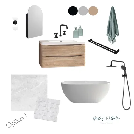 Bathroom Option 1 Interior Design Mood Board by hayleywilhelmdesign on Style Sourcebook