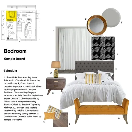 Bedroom Interior Design Mood Board by YBeukes on Style Sourcebook