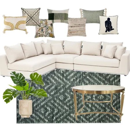 Green Pattern Rug/Textile Interior Design Mood Board by Atalya Yeshayahu on Style Sourcebook