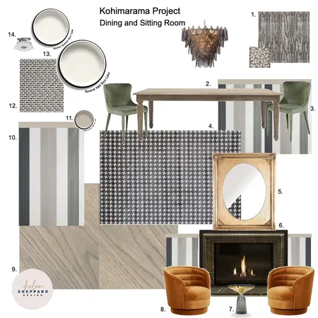 Kohimarama Project Dining Room Interior Design Mood Board by Helen Sheppard on Style Sourcebook