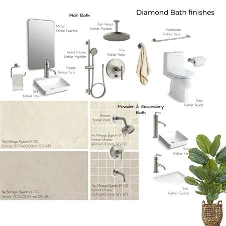 Senderos Diamond Interior Design Mood Board by Noelia Sanchez on Style Sourcebook