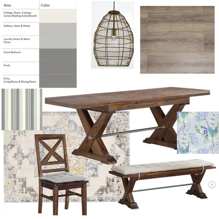 Dining Room Sample Board Interior Design Mood Board by vanoverallison7@gmail.com on Style Sourcebook