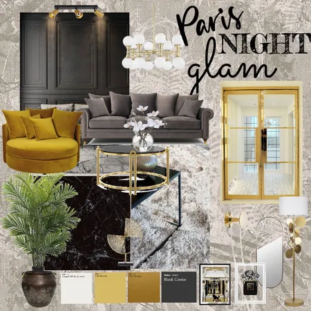 France Night Glam Interior Design Mood Board by Prima Aria on Style Sourcebook
