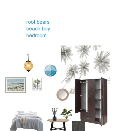 root bears beach boys bedroom Interior Design Mood Board by Aesthetic Designer on Style Sourcebook