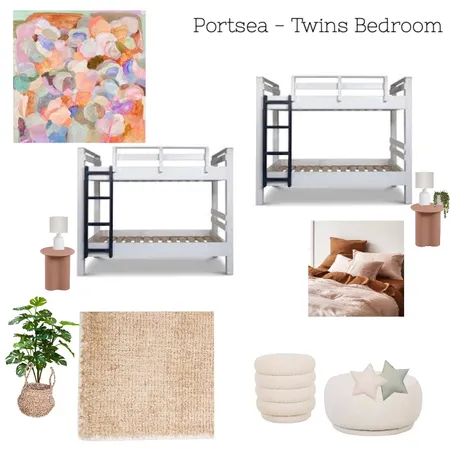 Portsea - Twins Bedroom Interior Design Mood Board by PennySHC on Style Sourcebook