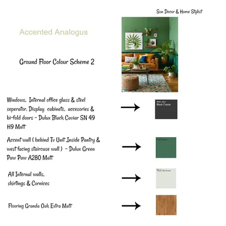 ACCENT ANALOGUS ASSISGMENT 6 SCHEME 2 Interior Design Mood Board by saritavann on Style Sourcebook