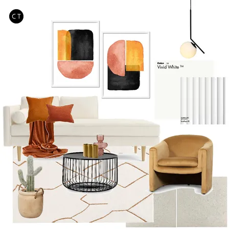 Modern minimal living room Interior Design Mood Board by Carly Thorsen Interior Design on Style Sourcebook