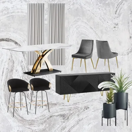 Dining Room Interior Design Mood Board by Think Modern on Style Sourcebook
