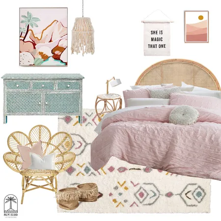 Girls bedroom Interior Design Mood Board by Palm Island Interiors on Style Sourcebook