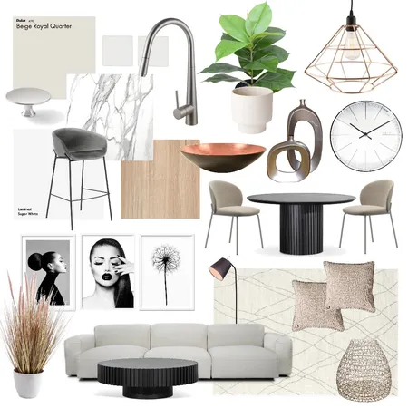 Open plan scheme Interior Design Mood Board by Stella George Design on Style Sourcebook