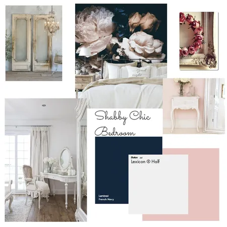 Shabby Chic Bedroom Interior Design Mood Board by mtviolet on Style Sourcebook