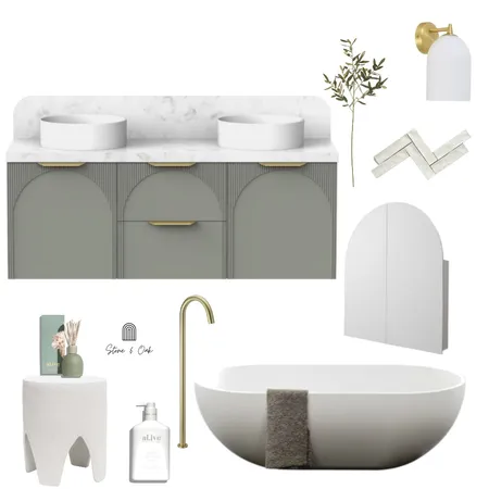 bathroom a & l comp draft Interior Design Mood Board by Stone and Oak on Style Sourcebook