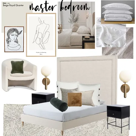 City Apartment Master Bed #1 Interior Design Mood Board by The Property Stylists & Co on Style Sourcebook