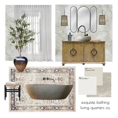 Exquisite Bathing Interior Design Mood Board by livingquartersco on Style Sourcebook