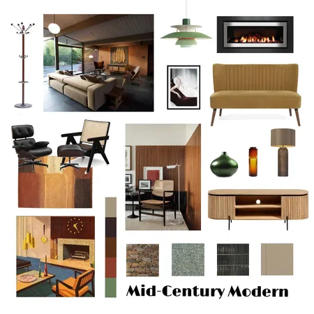Mid Century Modern _ draft Interior Design Mood Board by Gina Zhao on Style Sourcebook