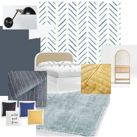 Maisie's Room v4 Interior Design Mood Board by alexnihmey on Style Sourcebook