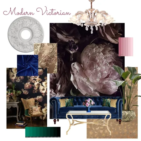 Modern Victorian Interior Design Mood Board by TuscanySky on Style Sourcebook