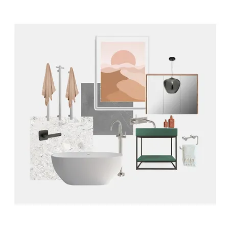 Soho Bathroom Interior Design Mood Board by The Blue Space on Style Sourcebook