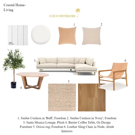 Coastal Home- Living Interior Design Mood Board by Coco Interiors on Style Sourcebook