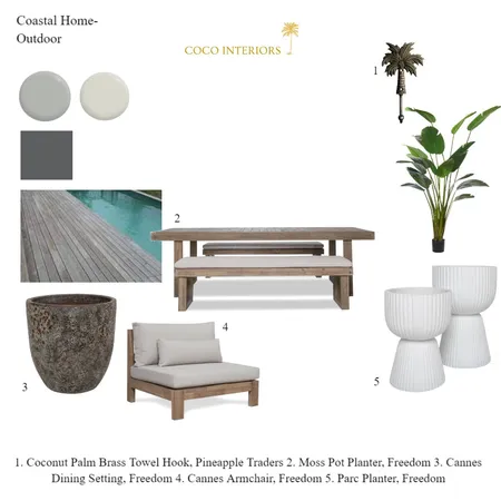 Coastal Home- Outdoor Interior Design Mood Board by Coco Interiors on Style Sourcebook