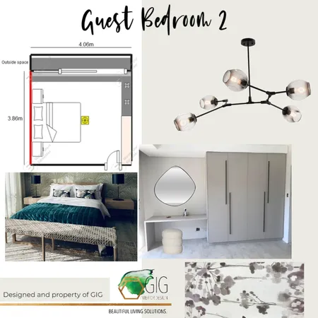 guest bedroom 2 Interior Design Mood Board by Nadine Meijer on Style Sourcebook