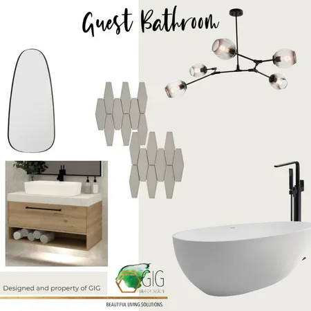 guest bathroom Interior Design Mood Board by Nadine Meijer on Style Sourcebook