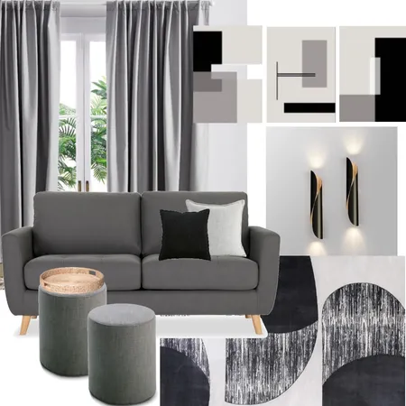 Modern Minimalist Living Room Interior Design Mood Board by ALI Studio on Style Sourcebook
