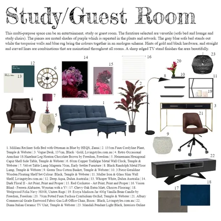 Study Interior Design Mood Board by Bree.Nguyen on Style Sourcebook