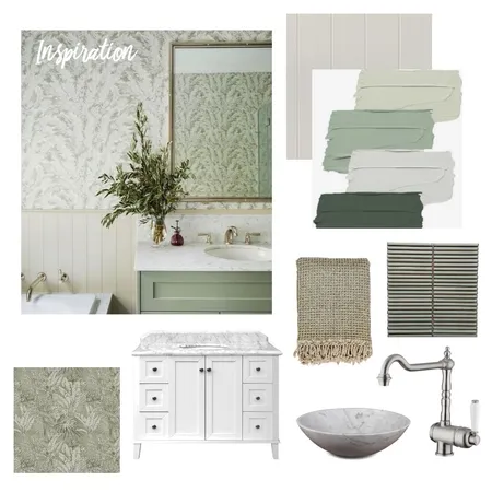 Sage Country Bathroom moodboard inspo Interior Design Mood Board by Clare.p on Style Sourcebook