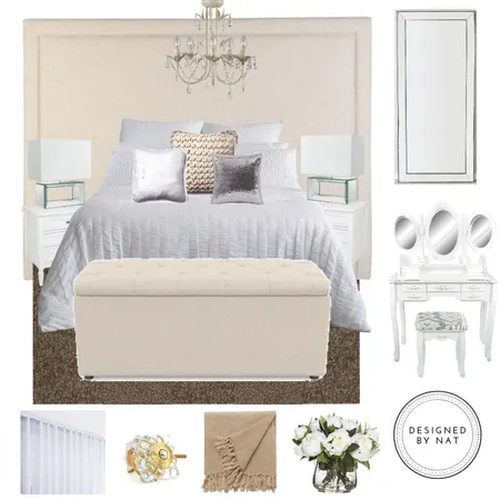 Master Bedroom Interior Design Mood Board by Designed By Nat on Style Sourcebook