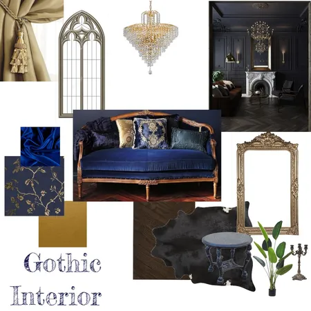 Gothic Mood Board Interior Design Mood Board by Elizabethelki on Style Sourcebook