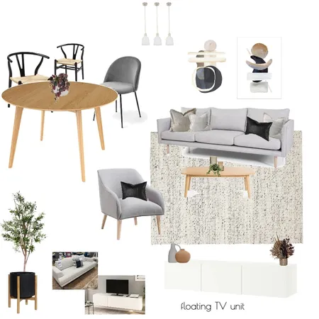 Wandi Lounge/Dining Version 2 Interior Design Mood Board by Amanda Lee Interiors on Style Sourcebook