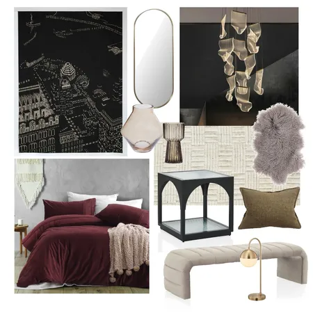 Roseman Master Bedroom Interior Design Mood Board by uncommonelle on Style Sourcebook