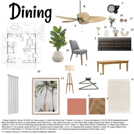 DINING Interior Design Mood Board by Hannah Pride on Style Sourcebook