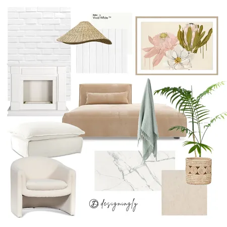 Modern Luxury Living Room Interior Design Mood Board by Designingly Co on Style Sourcebook