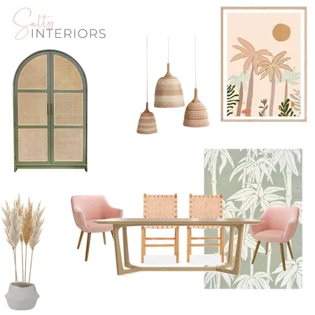 Palm Springs Dining room Interior Design Mood Board by Salty Interiors Co on Style Sourcebook