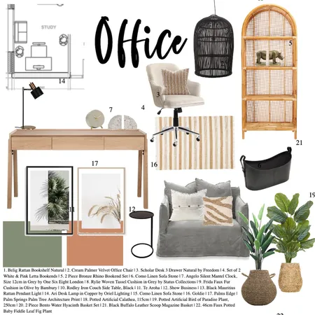 office Interior Design Mood Board by Hannah Pride on Style Sourcebook