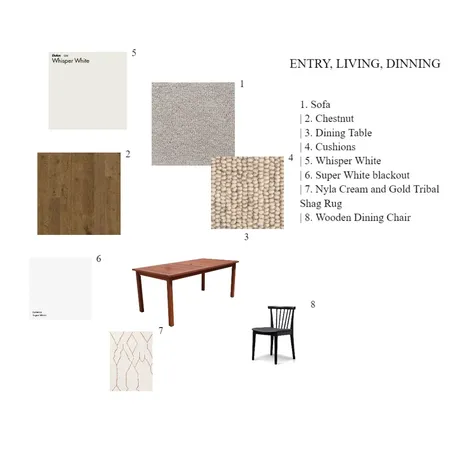 ENTRY LIVING DINNING Interior Design Mood Board by silana ortega on Style Sourcebook