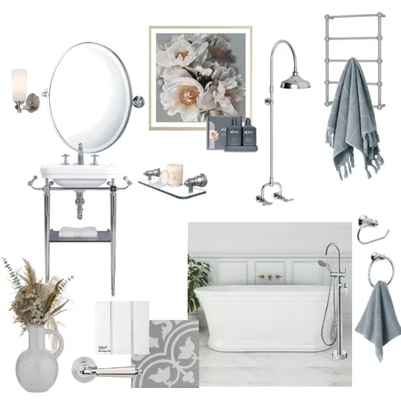 Heritage Bathroom Interior Design Mood Board by The Blue Space on Style Sourcebook