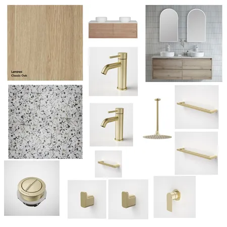 Gold Dreams Ensuite Interior Design Mood Board by Chantelleedwards on Style Sourcebook