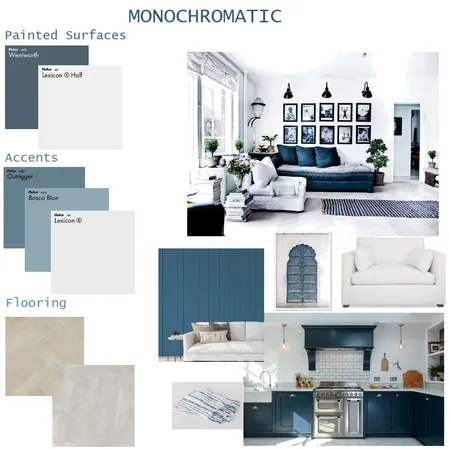 Monochromatic Interior Design Mood Board by Natalie Holland on Style Sourcebook