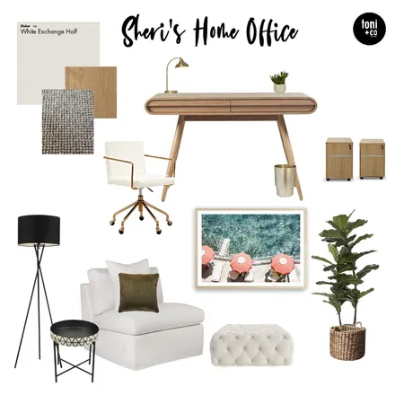 Sheri's Office Interior Design Mood Board by Toni and Co on Style Sourcebook